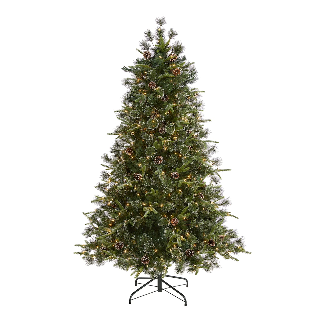 6ft. Pre-Lit Clermont Mixed Pine Artificial Christmas Tree, Clear LED Lights